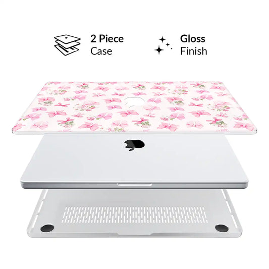 Posie Pink Bows MacBook Case