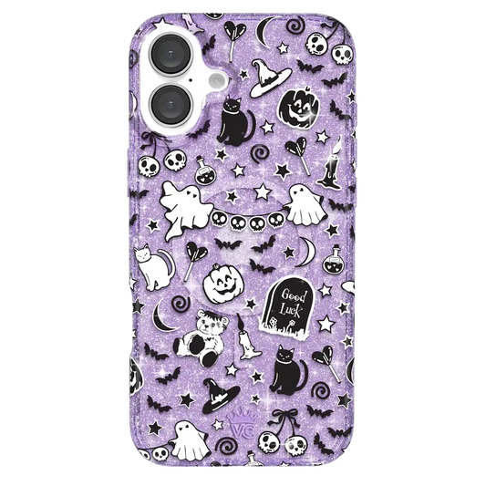 Witchy Lilac Glitter iPhone Case