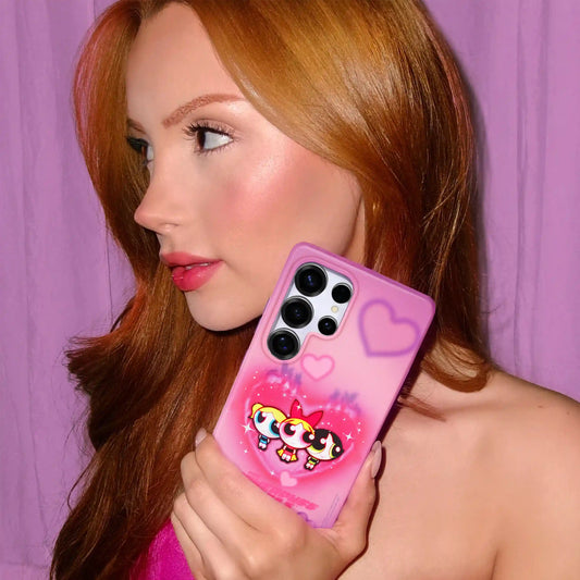 The Powerpuff Girls Airbrush Hearts Samsung Case