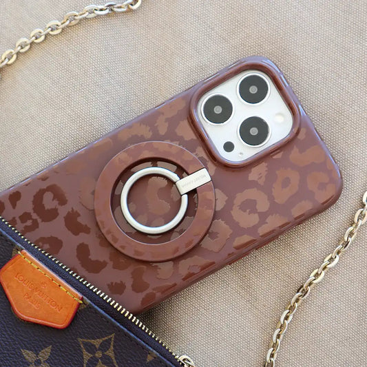 Chocolate Leopard MagSafe Grip Ring