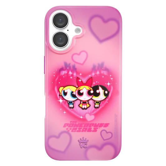 The Powerpuff Girls Airbrush Hearts iPhone Case
