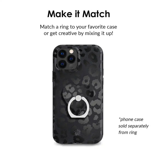 Black Leopard Phone Ring