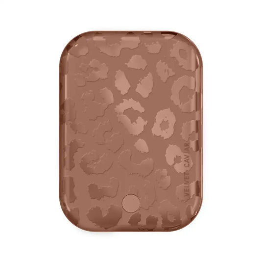 Chocolate Leopard Portable MagSafe Charger Power Pack